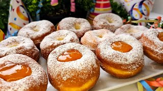 Traditionelle Ungarische Krapfen mit Marmelade  So einfach gehts [upl. by Hueston428]