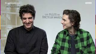 Timothée Chalamet amp Louis Garrel interview in French with EN subs [upl. by Edny367]