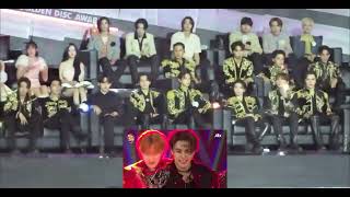 240106 GDA Seventeen Reaction to Stray Kids Intro  Megaverse  SClass  Hall Of Fame [upl. by Parks]