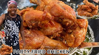 How To Make amp Fry Chicken  Perfect Way To Season amp Fry Chicken  Ghana Party Style Fry Chicken [upl. by Enailuj]