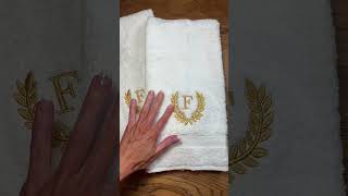 How gorgeous are these Amazon monogrammed hand towels httpsamznto3NcuHjy amazon [upl. by Vivle]