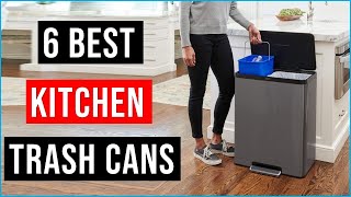 Best Kitchen Trash Cans 2024  Top 6 Best Smart Trash Cans  Reviews [upl. by Letnoj]