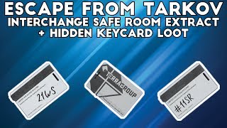 Interchange Safe Room Extract  Hidden Keycard Loot  Escape From Tarkov [upl. by Enomyar378]