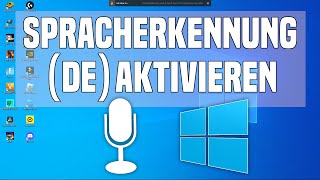 Windows Spracherkennung aktivierendeaktivieren  Diktierfunktion Windows 10 amp 11 [upl. by Lainahtan]