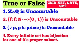 Uncountable SetsCountable SetsReal analysisRahul Mapari Real analysisCSIR NET MathematicsGATE [upl. by Aubrette502]