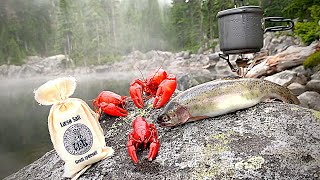 MOUNTAIN Crawdad amp Trout Fishing EPIC Catch amp Cook [upl. by Aziram]