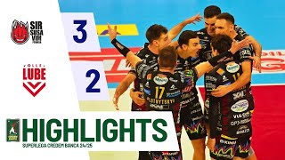 Sir Susa Vim Perugia vs Cucine Lube Civitanova  Superlega Credem Banca VBTV Match Highlights [upl. by Ettereve]