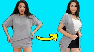 Trying CRAZY CLOTHING HACKS to see if they work [upl. by Enitsirhc]