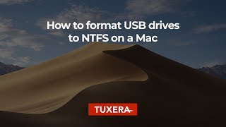 How to format USB drives to NTFS on a Mac with Tuxera Disk Manager [upl. by Zandt800]