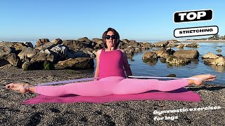 Art yoga to stretch your legs  Full leg split exercise  Middle split stretching exercises [upl. by Aloke]