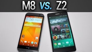 HTC One M8 vs Sony Xperia Z2 comparatif complet  par TestMobilefr [upl. by Demy]