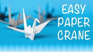 How To Make a Paper Crane  Origami Crane Step by Step  Easy [upl. by Nolava290]