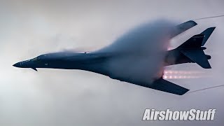 Vaporfest B1 Twilight Afterburner Flybys  EAA AirVenture Oshkosh 2017 [upl. by Yhtac]