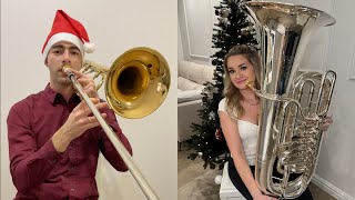 Shakin Stevens  Merry Christmas Everyone  Double Brass Trombone amp Tuba Cover [upl. by Consalve]