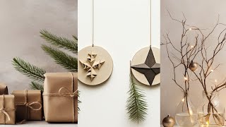 Modern minimalist style tips for Christmas decorating Conceptual ideas [upl. by Roper]