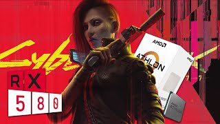 Cyberpunk 2077  Athlon 3000G  RX 580  Benchmark [upl. by Auhesoj]