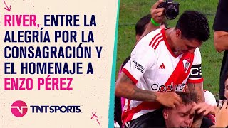 Con un reconocimiento a Enzo Perez River festejó la obtención del TrofeoDeCampeones [upl. by Owain]