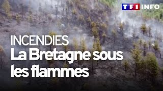 Déjà des incendies En Bretagne [upl. by Retseh]