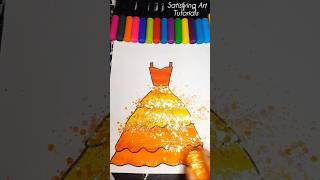 Glitter art 👗।।art trending painting drawing reels glitter glitterart dress dressdesign [upl. by Alfonzo785]