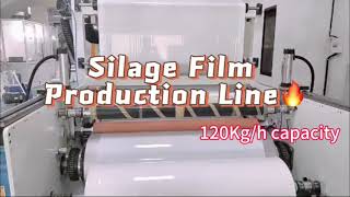 Silage Film Stretch filmPE Cling film Production Line 3 Extrusion 120KghDurable and Sustainable [upl. by Curkell255]