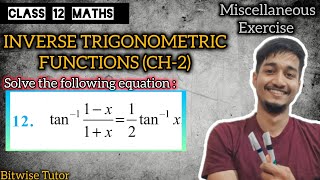 Miscellaneous exercise on chapter 2 class 12 q12  Miscellaneous ch 2 class 12 q12 [upl. by Cioffred]