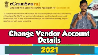 Edit Vendor Account Details  Egramswaraj Vendor Registration Process [upl. by Kcirdde]