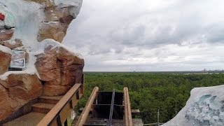 Terrifying Expedition Everest Ride POV W Broken Track Missing Animal Kingdom Walt Disney World [upl. by Idolla]