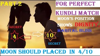 Both Moon Charts Relationship  4 By 10  Hidden Trick  Kundli Milan  Moon Compatibility  Part 2 [upl. by Htenaj505]