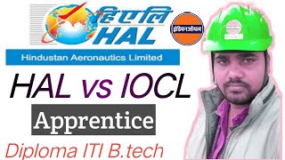 HAL VS IOCL apprenticship2021HAL apprenticehal apprenticeship training 2021Ioc marketing appre [upl. by Valtin]