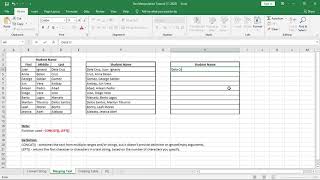 TAGALOG Merging Text on Microsoft Excel [upl. by Carolin9]