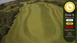 Hart Common Golf Club  hole 8 flyover [upl. by Kasey]