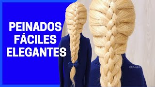 Peinados Fáciles para Señoras de Pelo Largo  Peinado Sencillo para Señora [upl. by Deth]