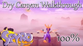 Spyro Reignited Trilogy Dry Canyon Walkthrough CHECK PINNED COMMENT [upl. by Naga798]