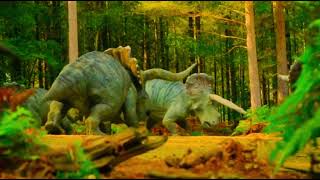 Battle Of The Triceratops prehistoricplanet [upl. by Trici773]