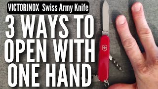 👌How To Open a Swiss Army Knife With One Hand [upl. by Gerda]