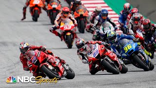 MotoGP Styria Grand Prix  EXTENDED HIGHLIGHTS  8821  Motorsports on NBC [upl. by Belicia410]