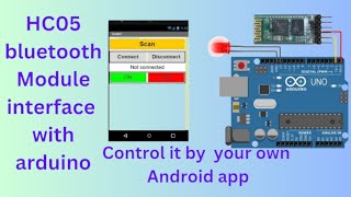 HC05 Bluetooth Module with Arduino  Mit app inventor [upl. by Beichner]