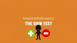 ALevel PsychologyAQA Research Methods  The Sign Test [upl. by Nicoline]