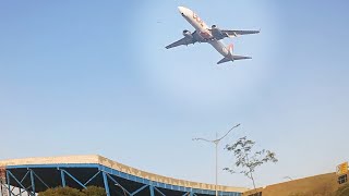 Avião em SP Decolando Sobre Área Residencial na Av dos Bandeirantes Hoje [upl. by Astred141]