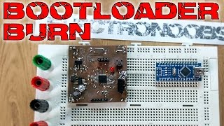 Burn bootloader to ATmega328p AU with Arduino NANO [upl. by Susanne]