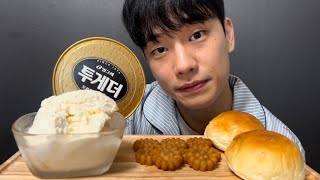 SUB 약과 투게더 아이스크림 모닝빵 먹방 Yakgwa Ice Cream Bread Mukbang 🥮🍨🍞 [upl. by Nenerb]