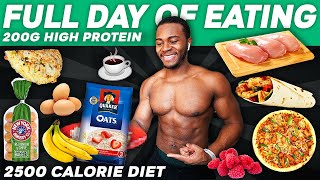 2500 Calorie Full Day of Eating  200g High Protein Diet [upl. by Ilarin]