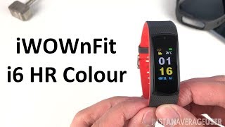 iWOWnFit i6 HR C  Colour Review [upl. by Thirzi]