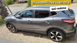 Changer filtre habitacle  pollen Nissan Qashqai 2 J11 [upl. by Lynnelle216]