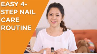 SallyTips Easy 4Step Nail Care Routine [upl. by Eylsel]