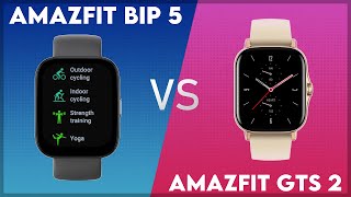 Amazfit Bip 5 vs Amazfit GTS 2 Comparison [upl. by Parsons]