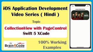 UICollectionView with UIPageControl in Swift 5 XCode  Create Horizontal Scrolling of Images [upl. by Yancy]