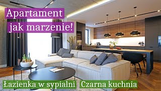 Apartament jak MARZENIE 🏆 Czarna kuchnia  Łazienka na widoku [upl. by Althea]