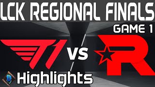 T1 vs KT Highlights Game 1  LCK Regional Finals  T1 vs KT Rolster by Onivia [upl. by Faina500]