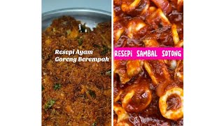 Set Menu MASAK Apa Hari ini Resepi Ayam Goreng Berempah amp Sambal Sotong Mudah [upl. by Ed]